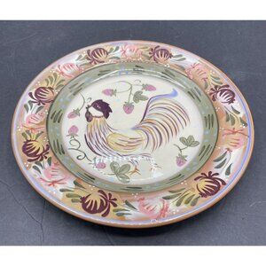 Chanticleer by Zrike Dinner Plate Danna Cullen Designs Rooster Strawberries USA